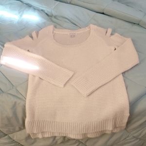 Woman's Cut Out Sleeve Sweater